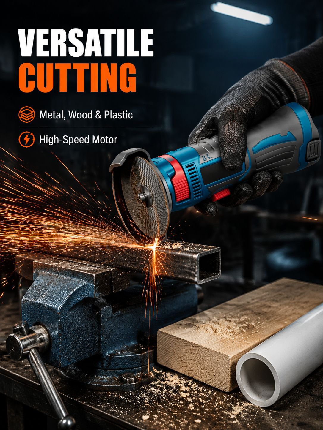 Lithium Battery Rechargeable Handheld Mini Angle Grinder