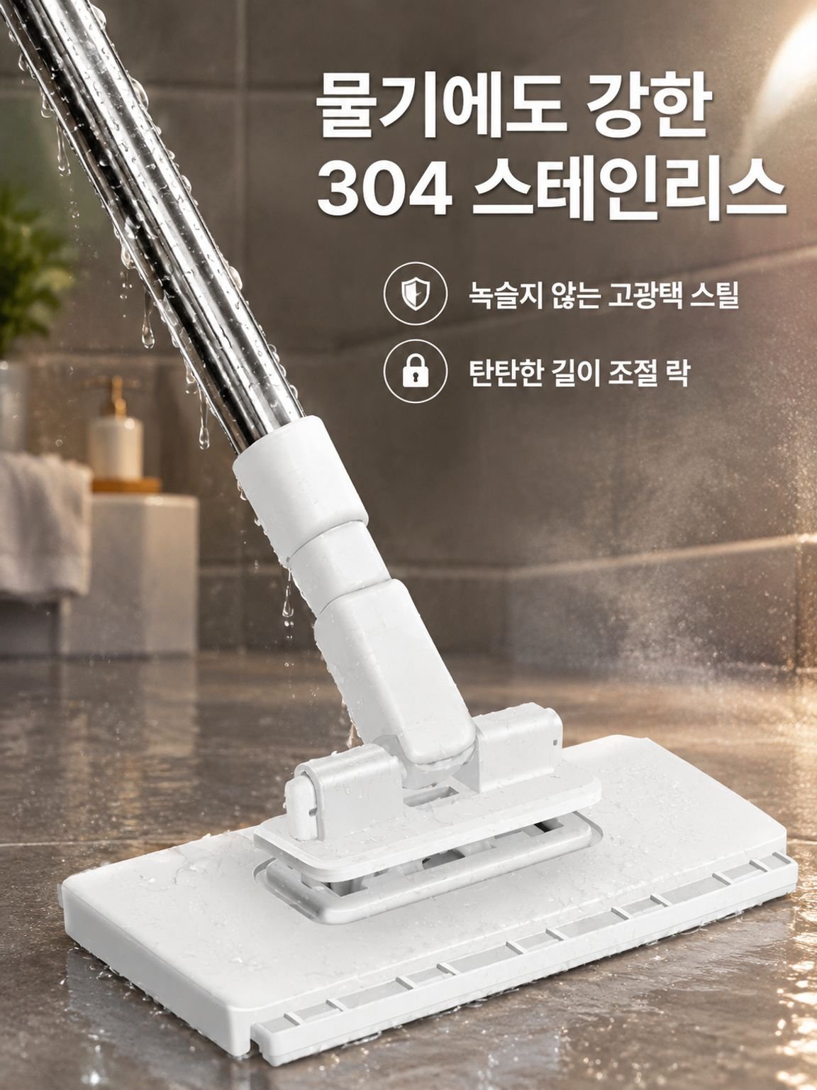 세안과 클렌징에 활용하는 타월 밀대