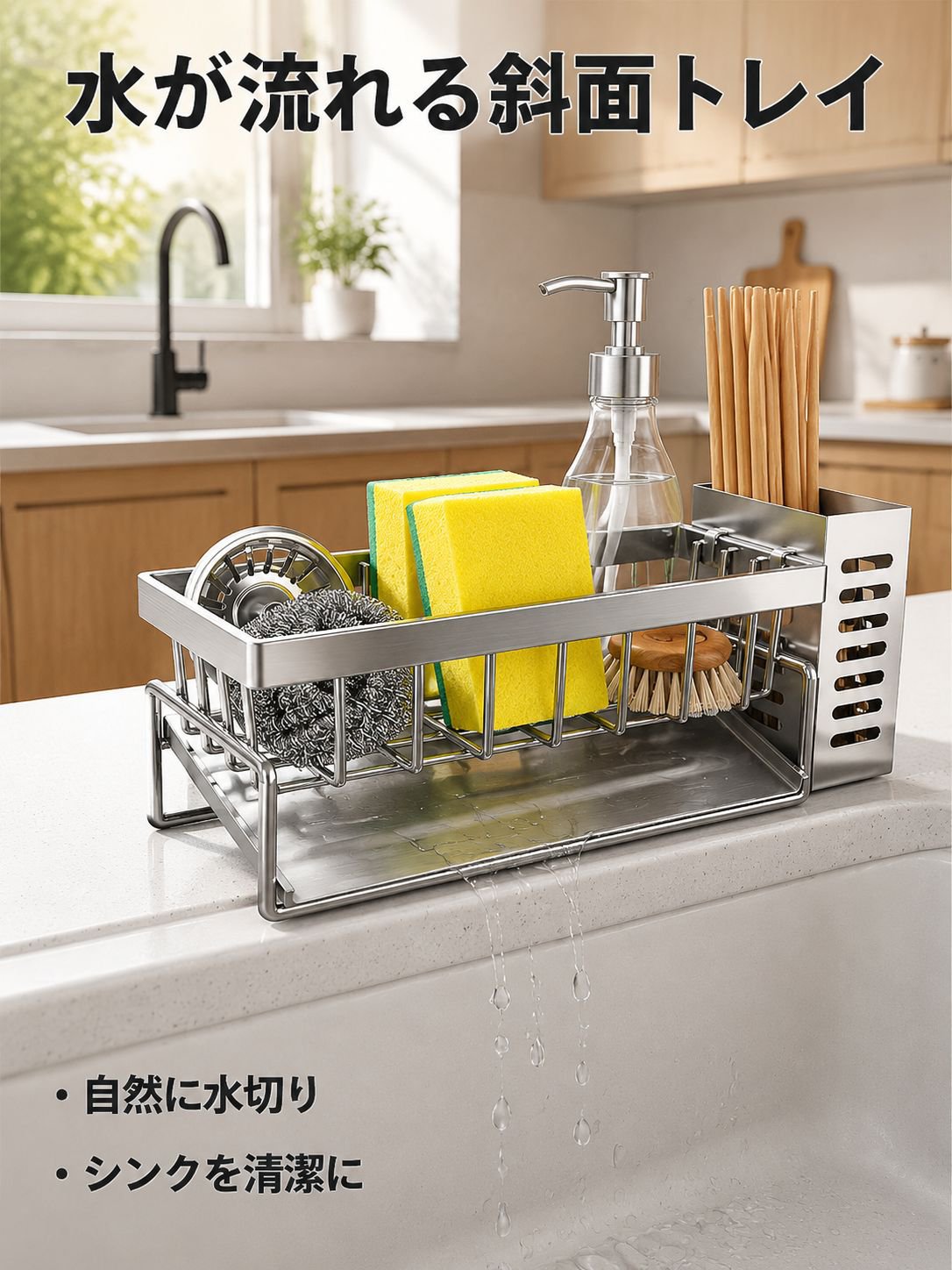 蛇口シンクスポンジ布かご