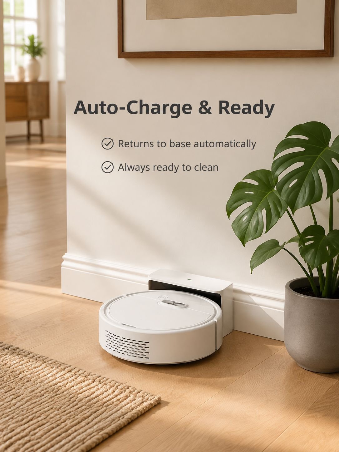 Smart home vacuum and mop robot