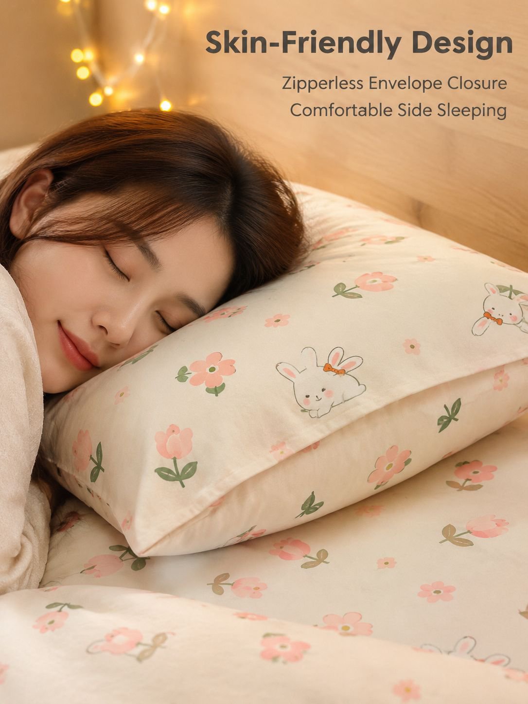 Skin-friendly matte solid color bed sheets and duvet covers