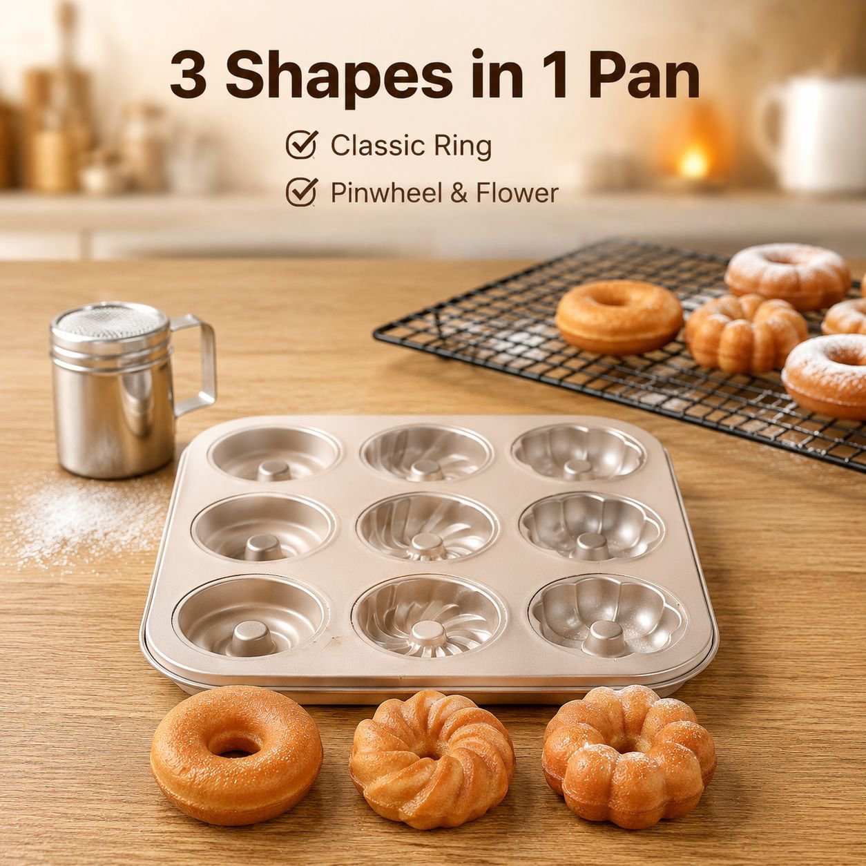 Multi-size Non-stick Donut Cupcake Baking Mold Tray