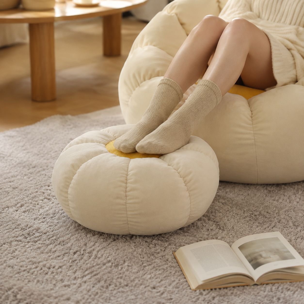 Internet Celebrity Home Lazy Sofa, Reclining Tatami Single Sofa