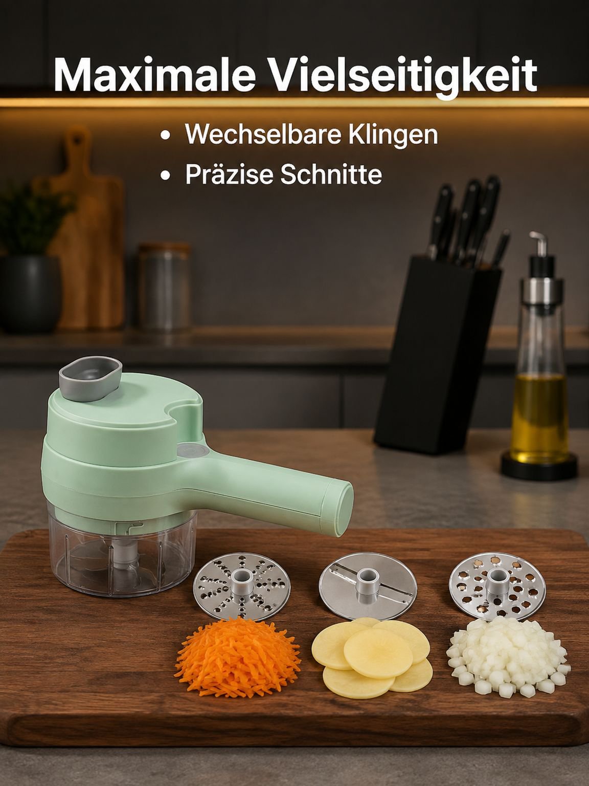 Multifunktionaler tragbarer Gemüseschneider