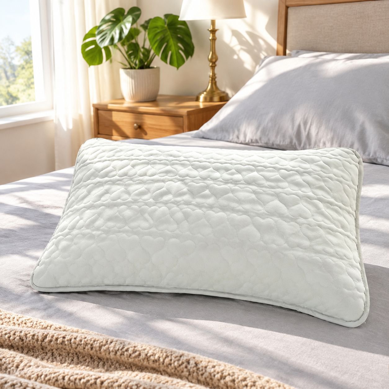 Smooth feel Sleep Pillow Pillow backcoat Polylactic acid fiber Easy to clean breathable Sweatproof a