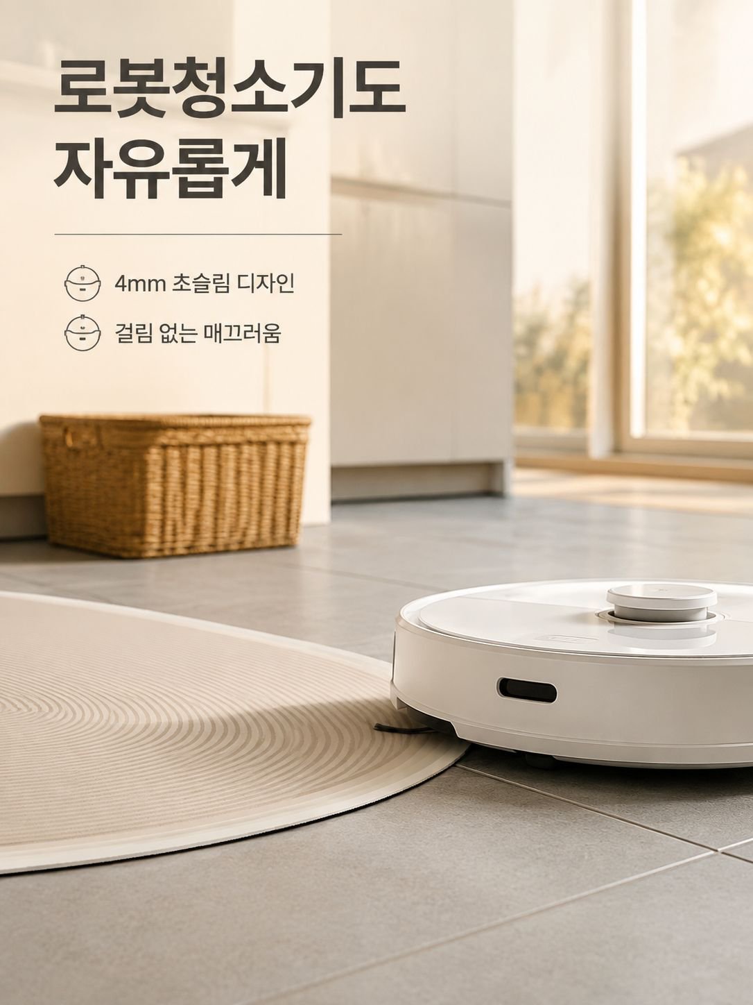 얼룩 방지 및 닦기 쉬운 주방 매트