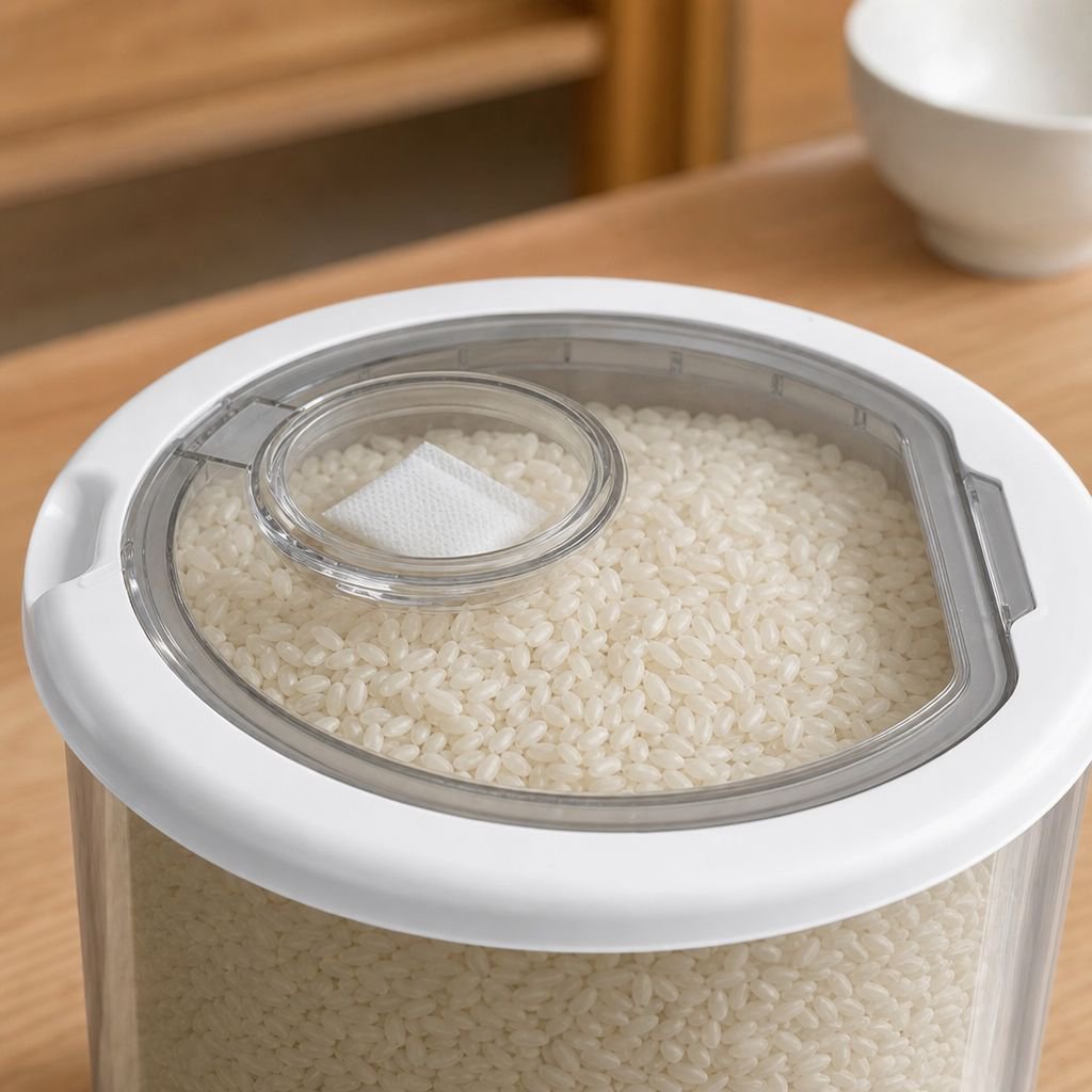 Large capacity rice bin for grain and cereal storage
