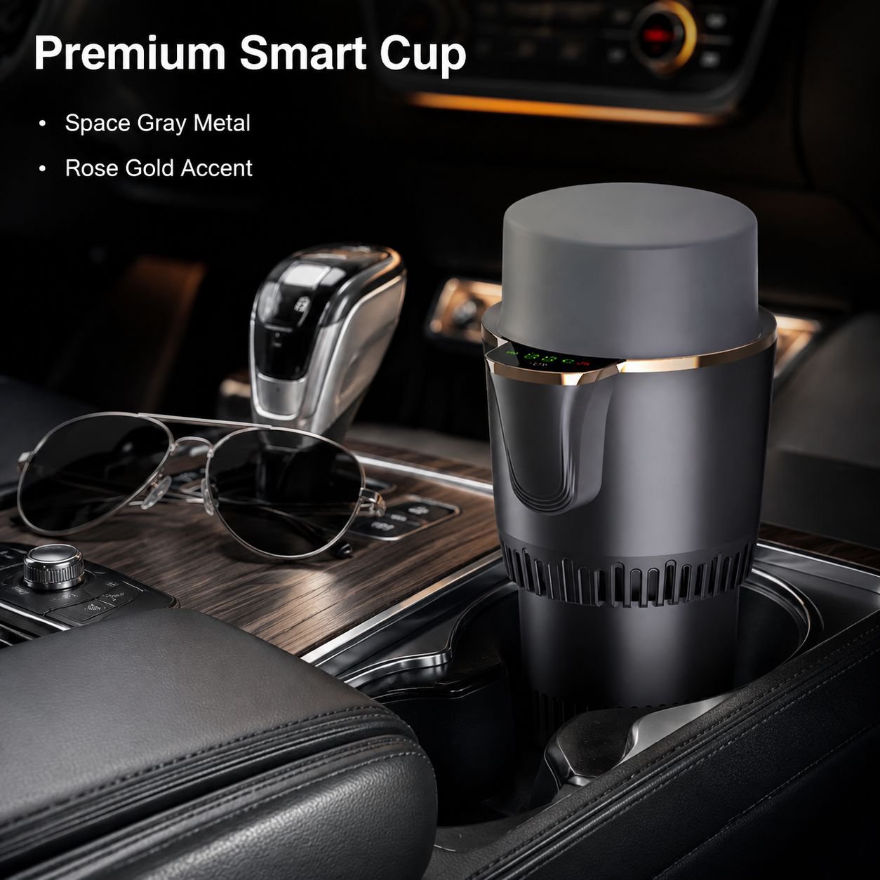 Car Heating and Cooling Mug, Insulated Refrigerated Cup