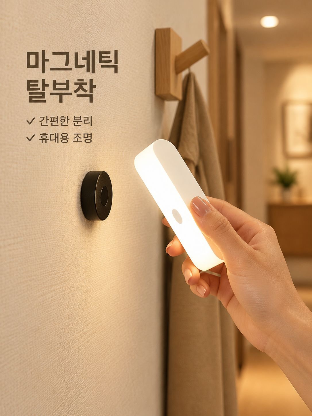 스마트 감지 충전식 가정용 야간 조명등