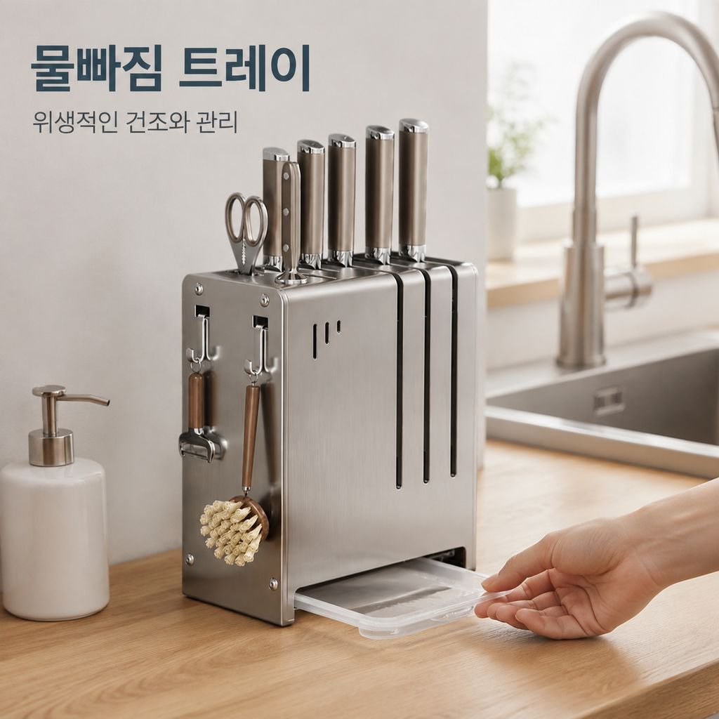 신형 주방 다기능 칼꽂이 정리대