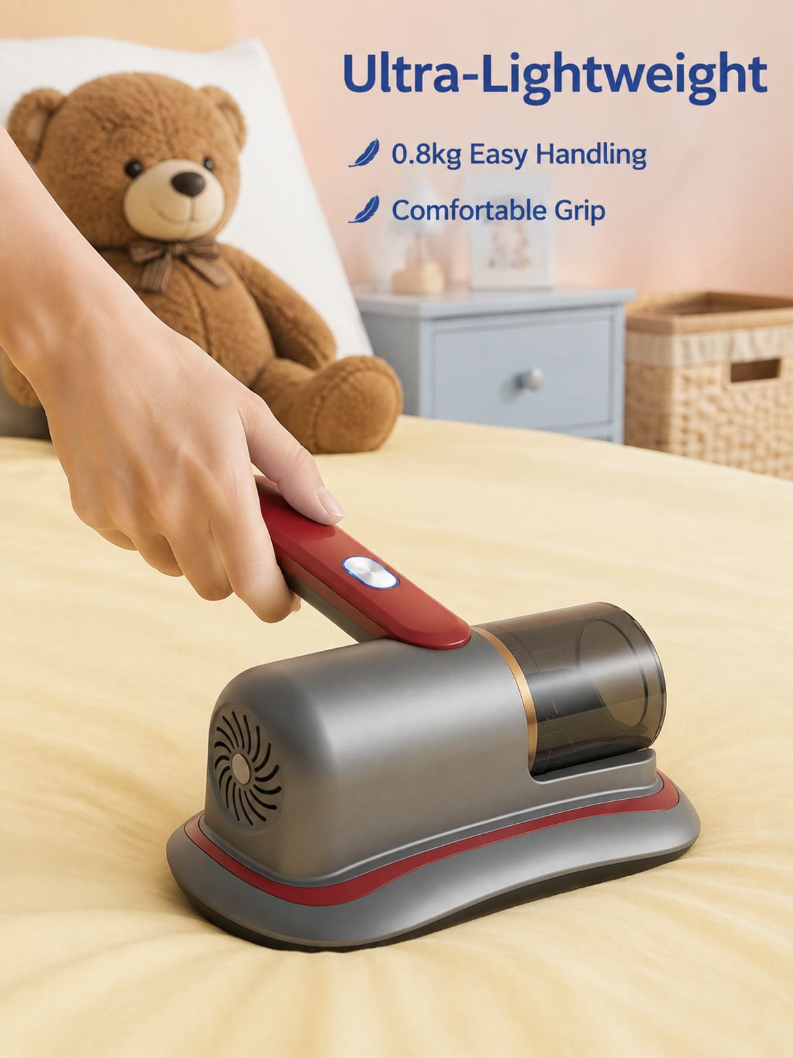 Household wireless handheld UV bed sterilization machine vacuum cleaner