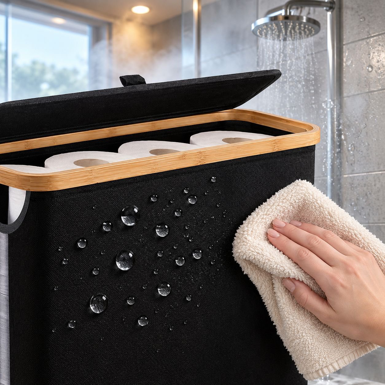 Cesta de almacenamiento de papel higiénico para baño Caja de almacenamiento de papel higiénico Estan