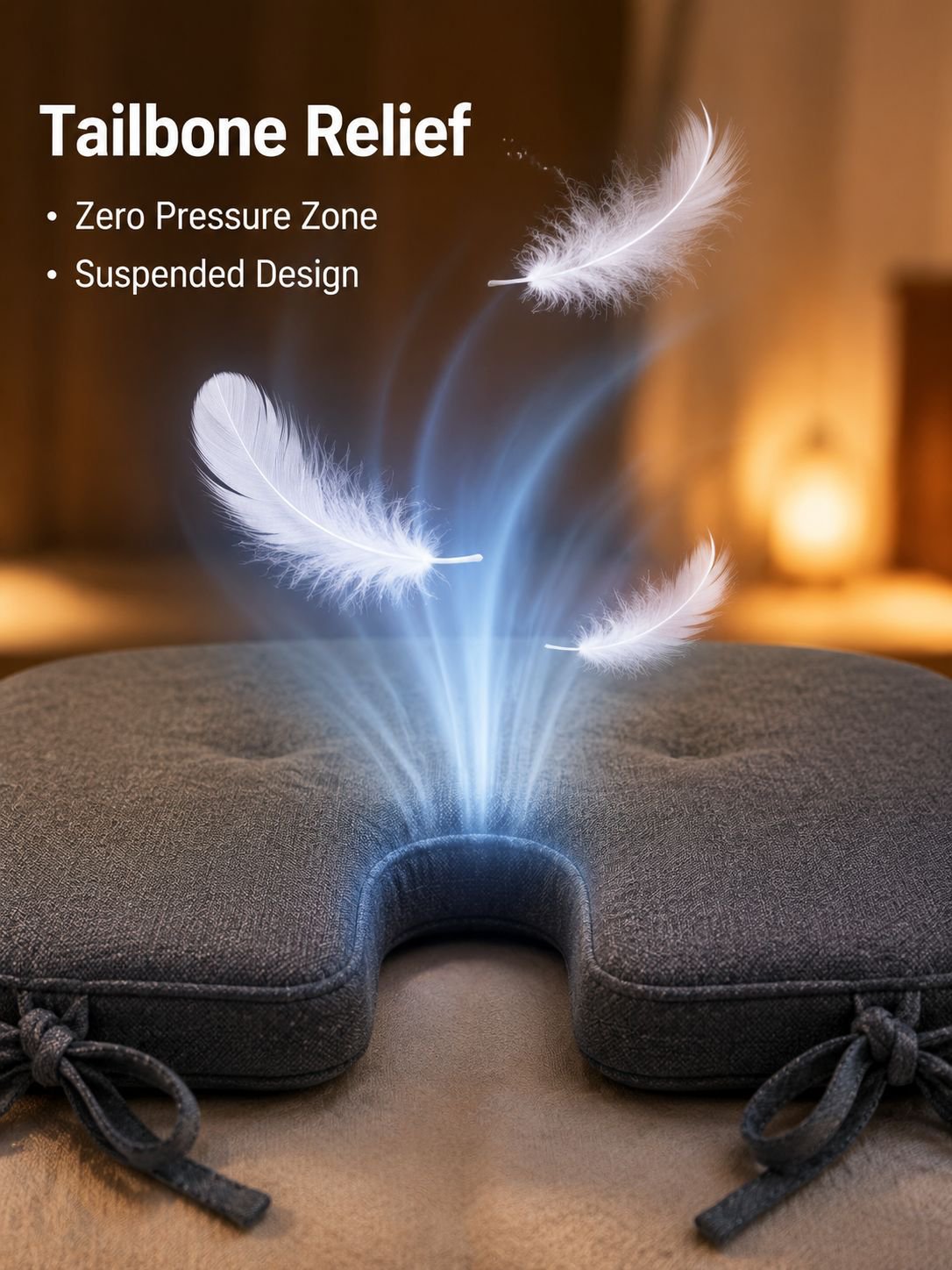 Ergonomic Horseshoe Seat Pad