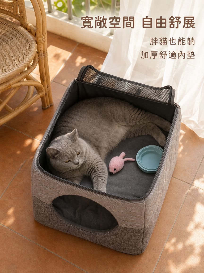 可拆可移動貓狗窩