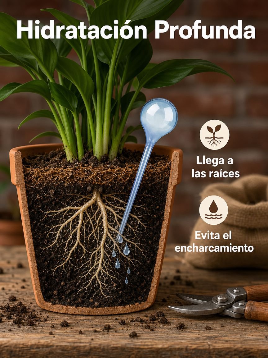 Dispositivo de riego inteligente para jardinería