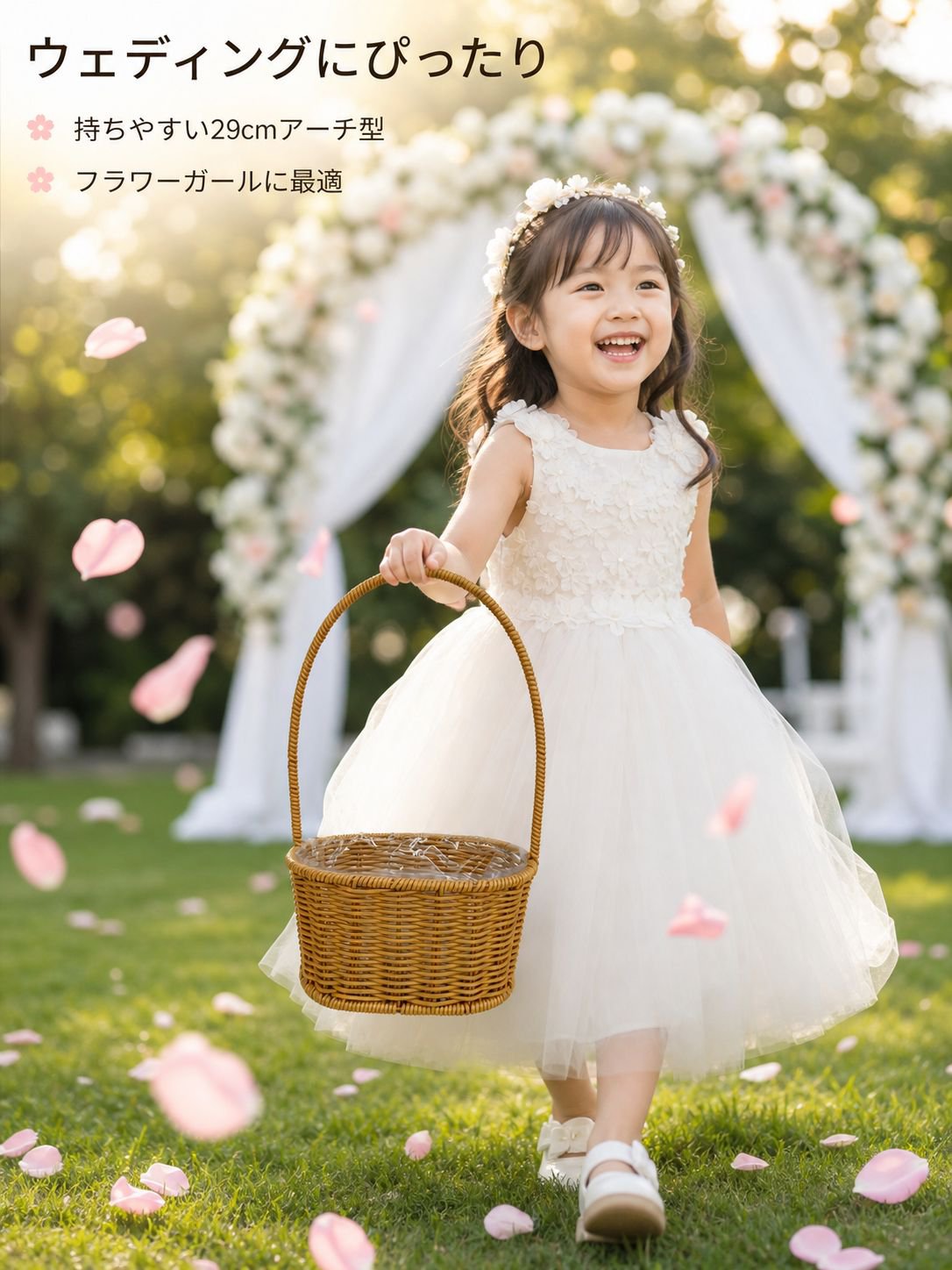 手作りラタン風花かご リビング田園風フラワーバスケット