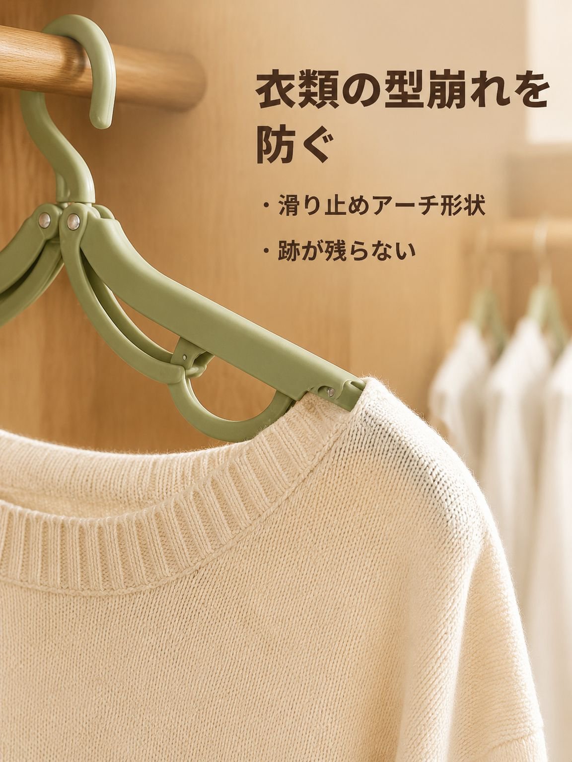 携帯用旅行用衣類ハンガーセット