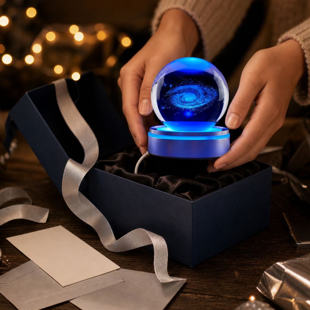 Creative Starry Sky Crystal Ball Projector Office Gift