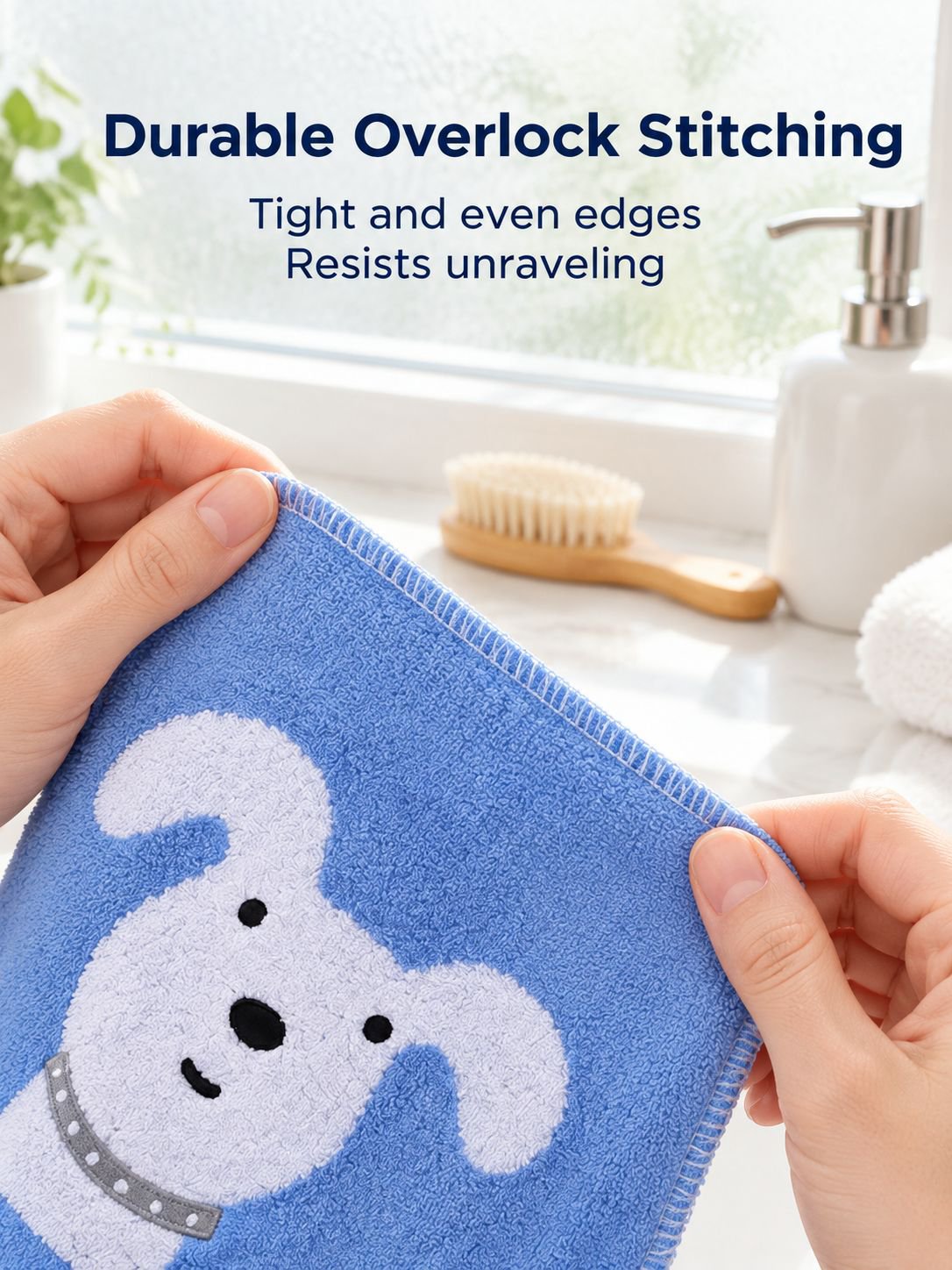 Pure cotton washcloth for gentle baby care