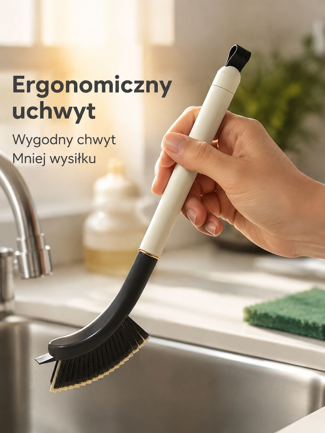 V-kształtna wielofunkcyjna szczotka do czyszczenia szczelin do łazienki, kuchni i fug płytek