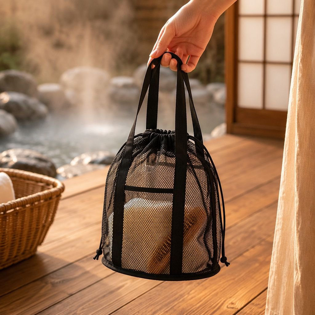 携帯用折りたたみ洗面用収納ポーチ