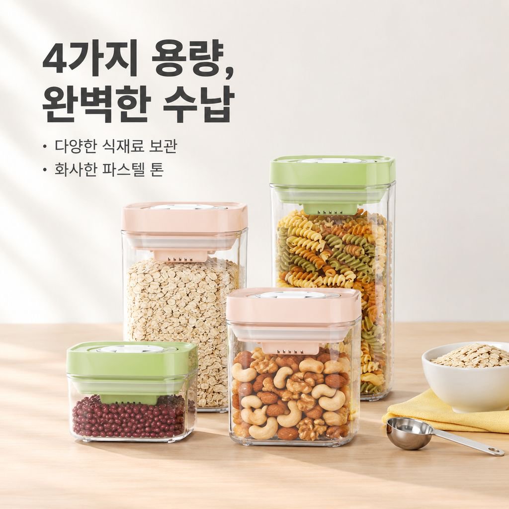 밀폐형 커피 원두 저장통