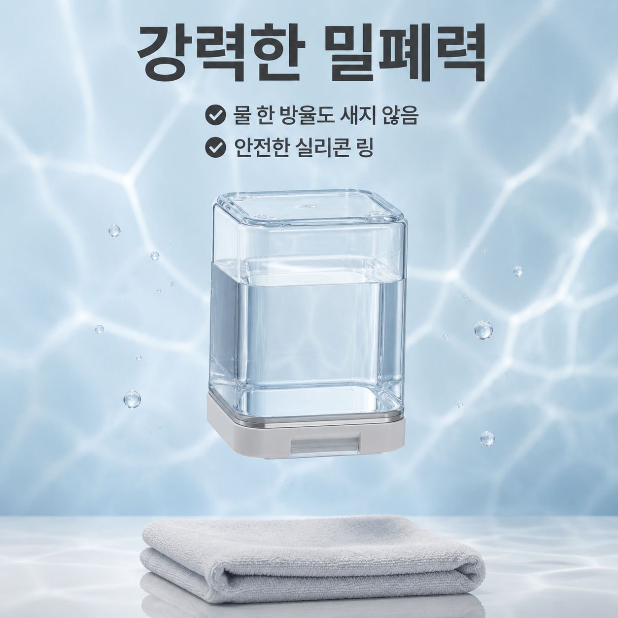 식품용 밀폐 유리 저장 용기