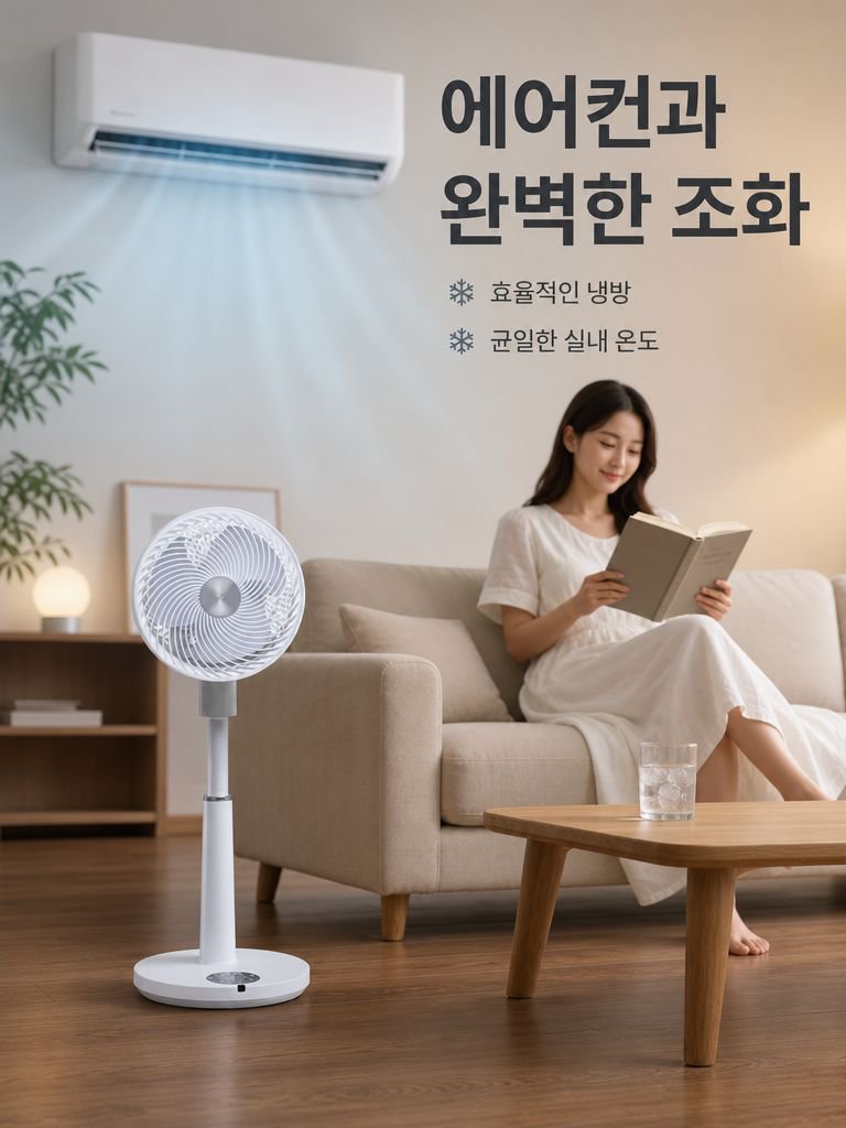 스마트 음성 공기 순환 스탠드 선풍기