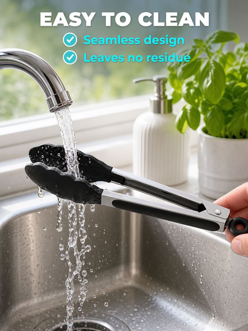 Silicone food tongs