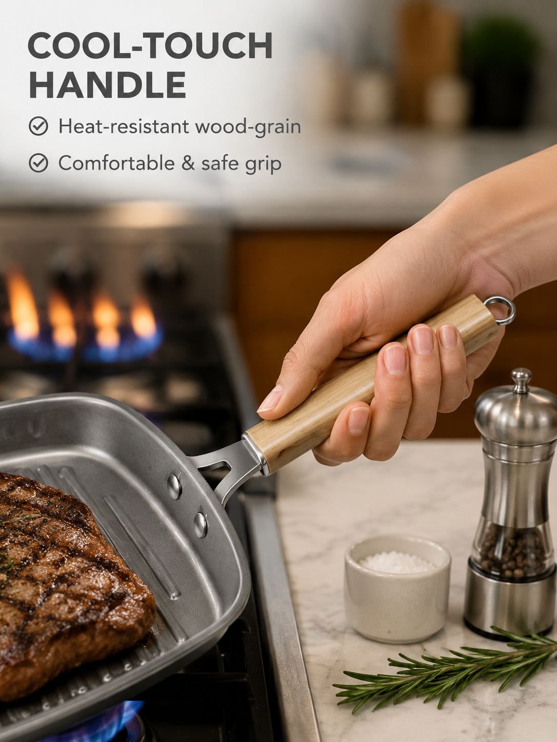 Ceramic Skillet Specially for Steak