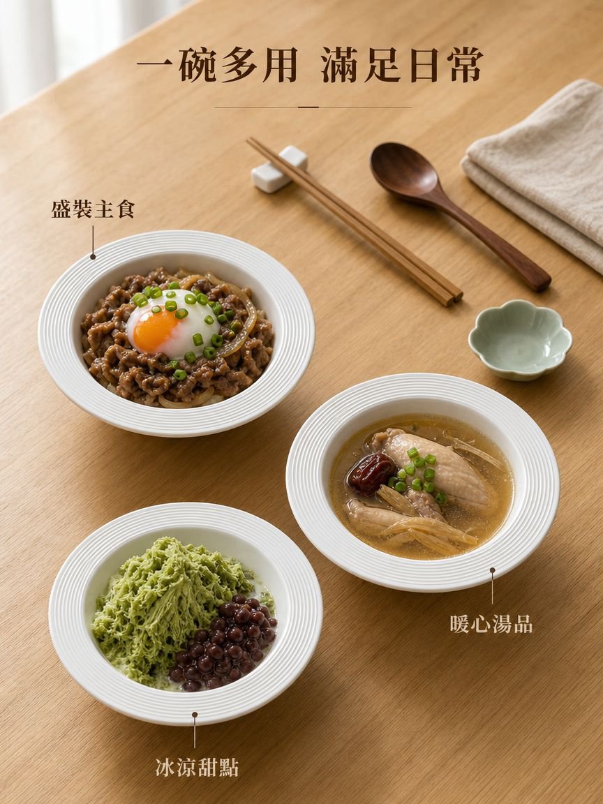 大容量深口陶瓷碗
