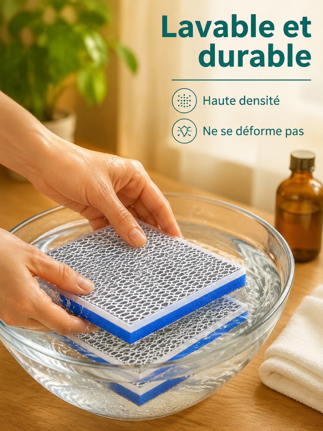 Filtre d'aquarium en coton 8D, matériau filtrant pour aquarium, éponge blanche haute densité, filtre