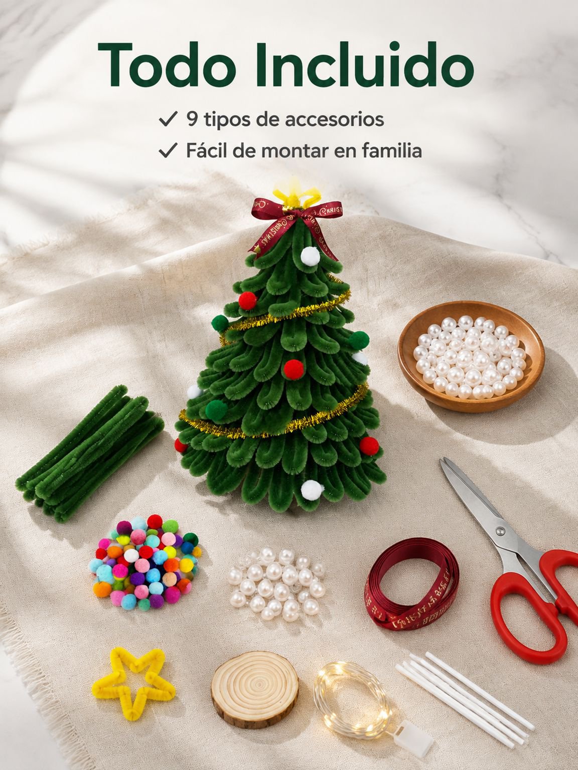 Kit para hacer adornos para el árbol de Navidad