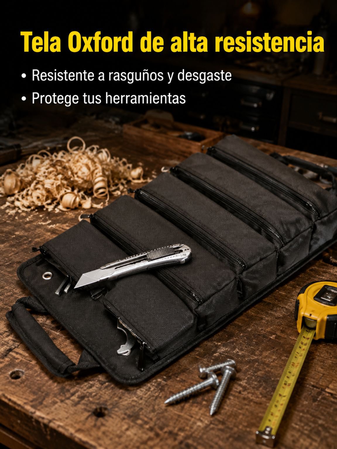 Bolsa de herramientas portátil ideal para electricistas y mecánicos