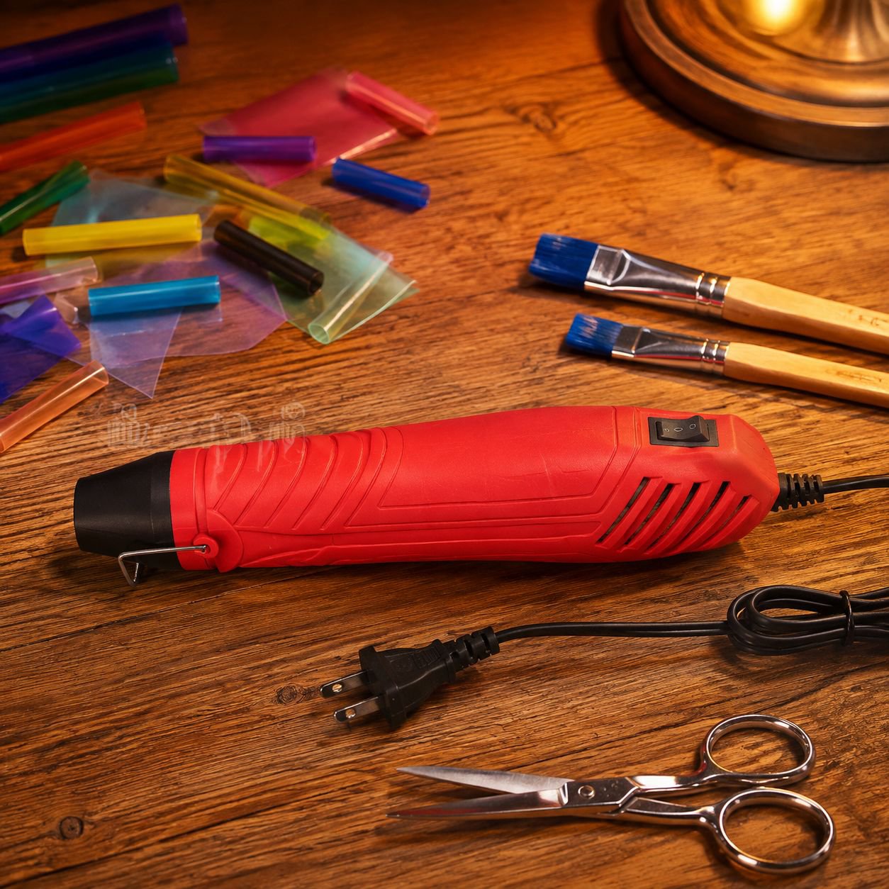 Mini 300W Hot Air Gun, Lightweight (approx. 281g), with Stand Ring and Soft Handle, DIY Hot Air Gun 