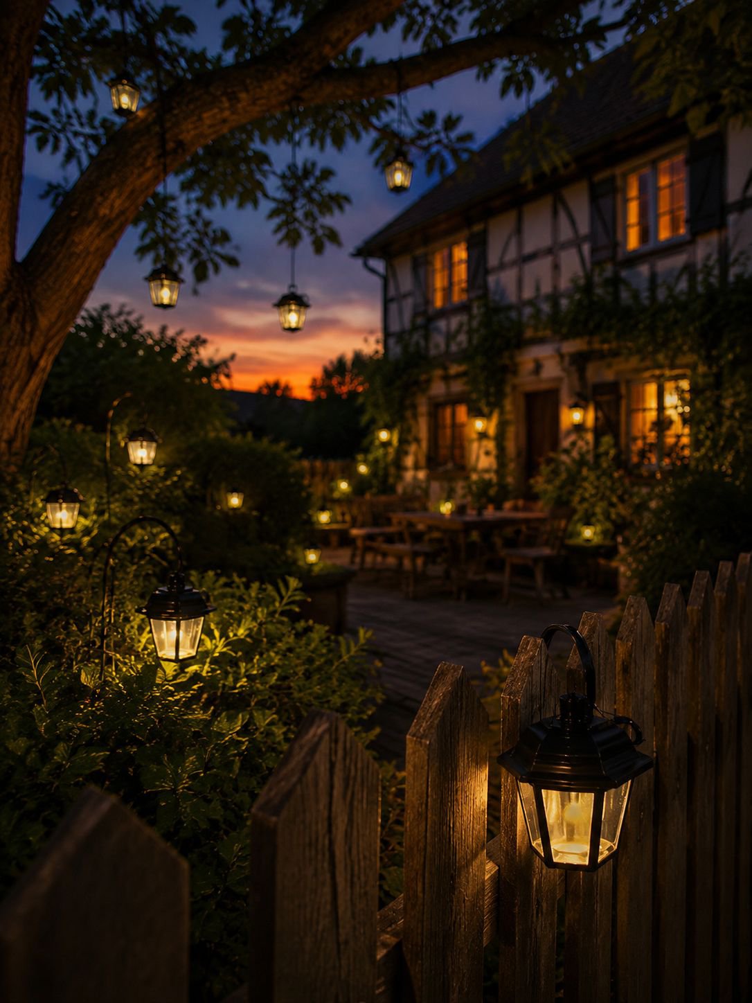 Stilvolle Solarleuchte für Terrasse und Balkon