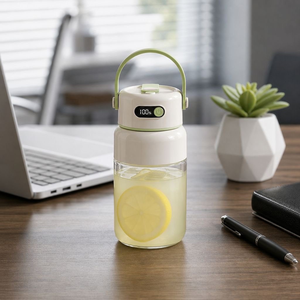 Portable Manual Glass Juice Cup