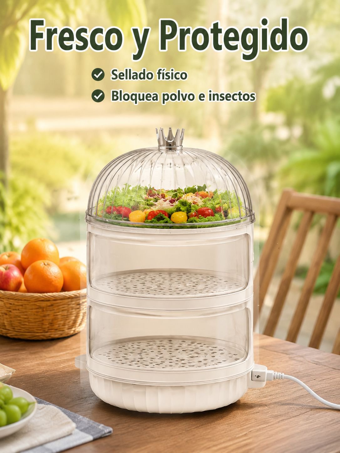 Calentador de alimentos multicapa para el hogar