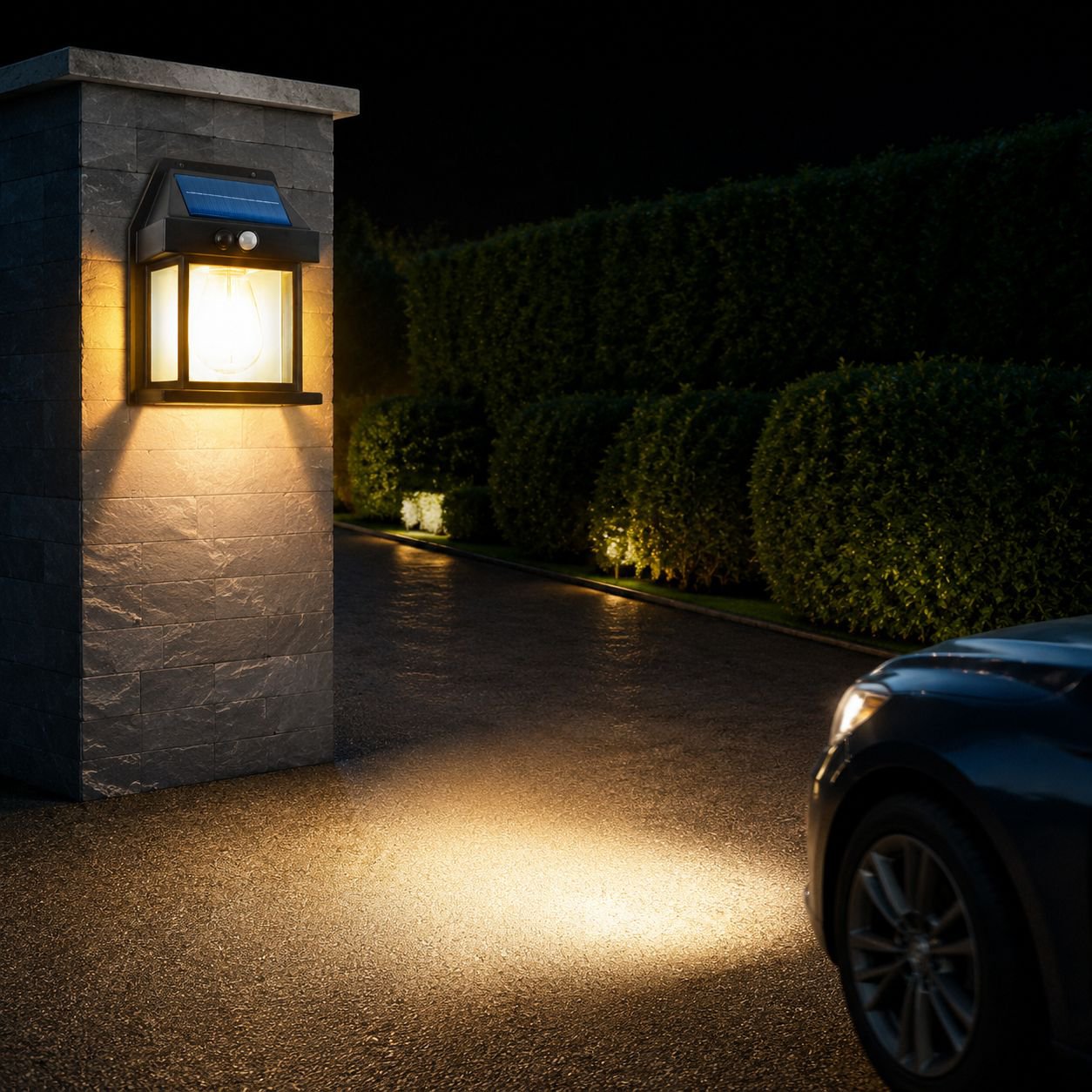 Outdoor Solar Waterproof Vintage Wall Light for Villa