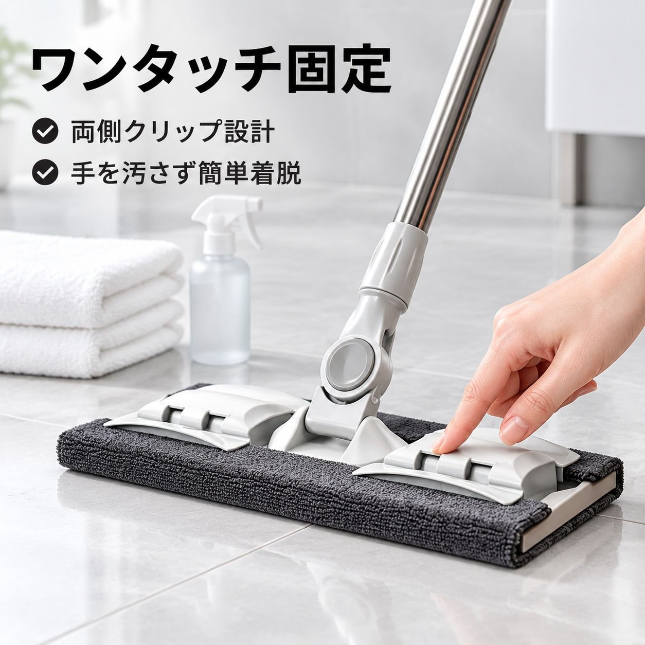 家庭用フラットモップ 木製床・タイル対応