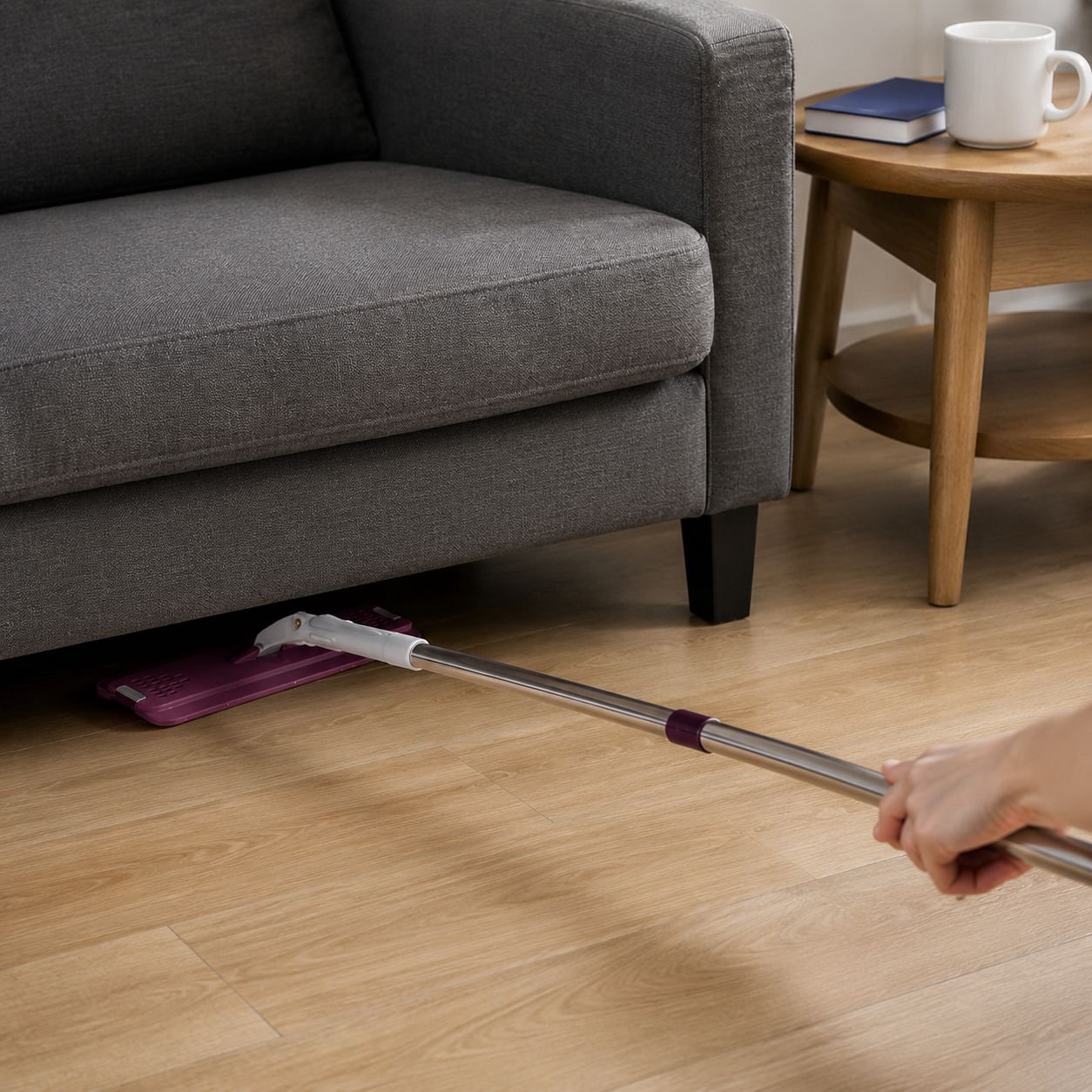 Extendable Handle Microfiber Flat Mop Multifunctional Floor Cleaner for Home