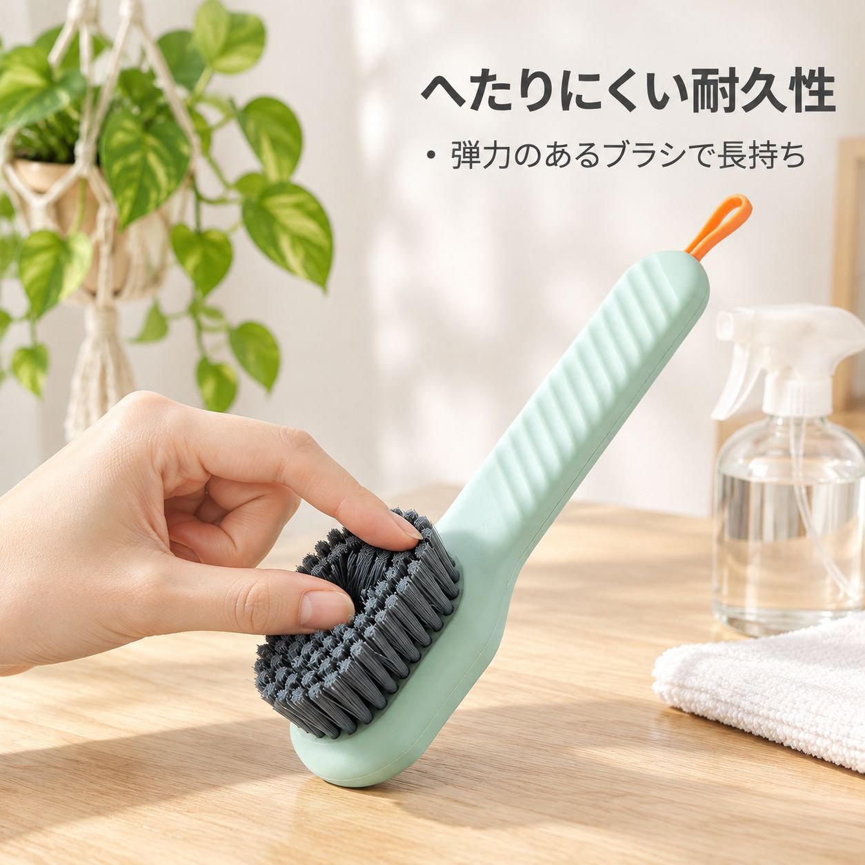 手動プッシュ式シューズクリーニングブラシ