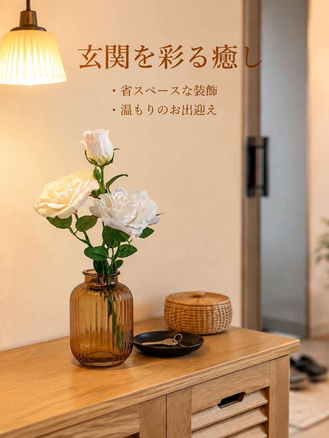 ヴィンテージの造花バラ