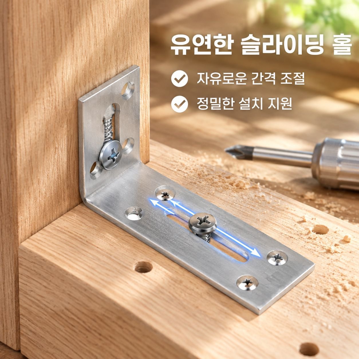 90도 조절식 직각 브라켓 가구 고정 철물