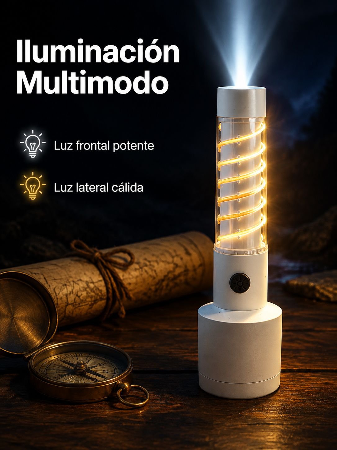Linterna multifuncional para exteriores
