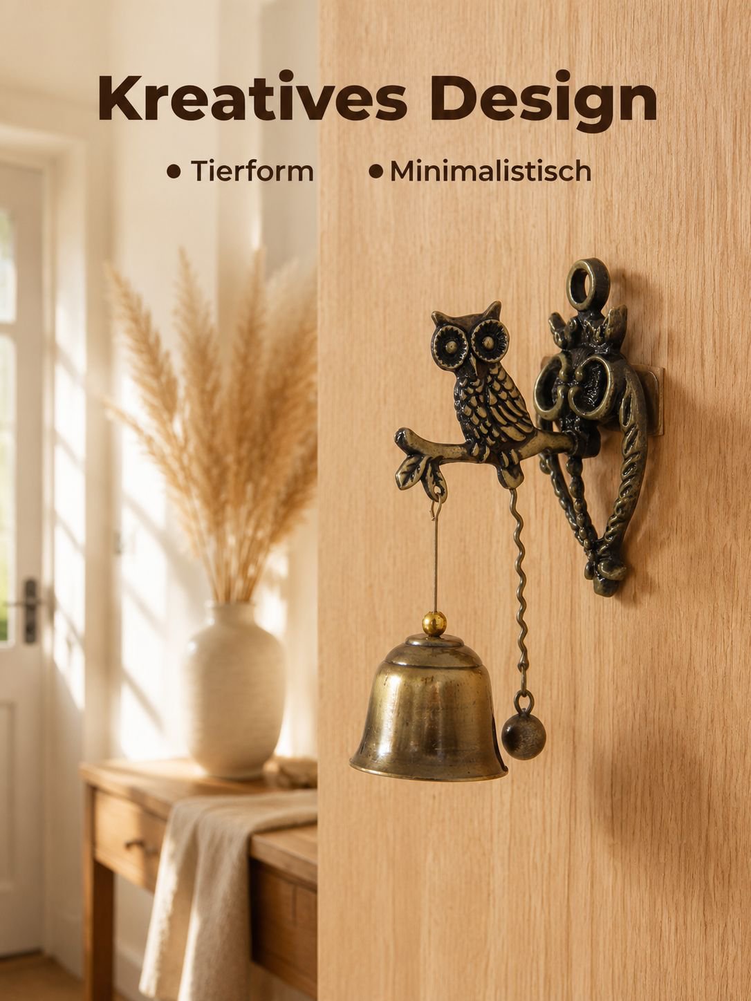 Kreative Türklingel in Tierform