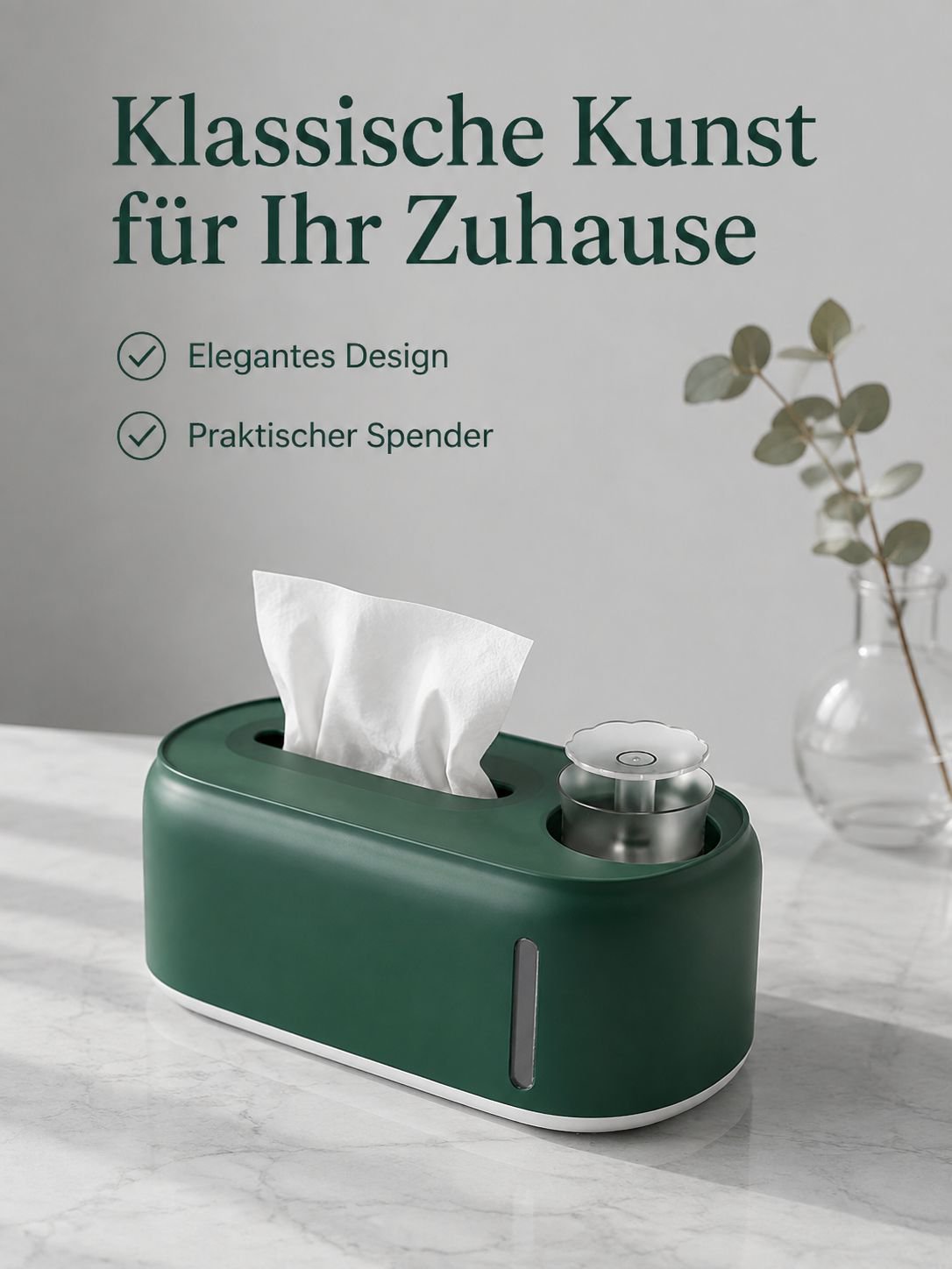 Haushalt Luftbefeuchter Feuchttuchbox Papierpackung Trocken- und Nassverwendung