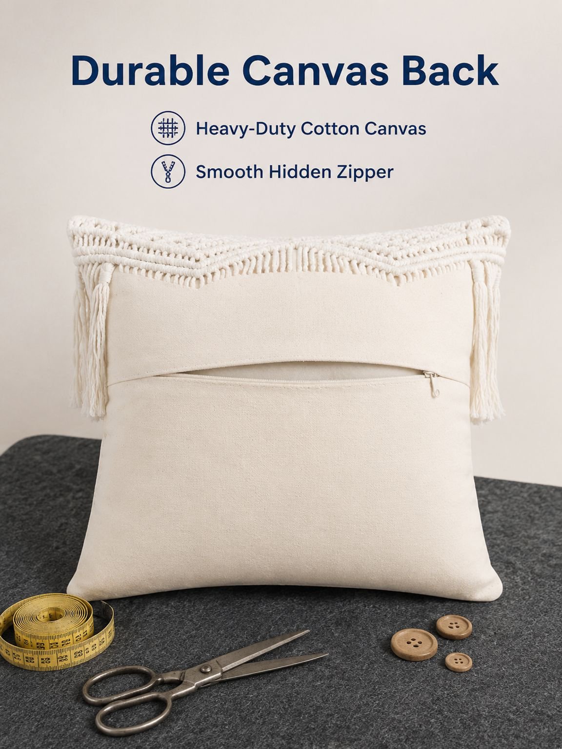 Woven Cotton Rope Pillowcase