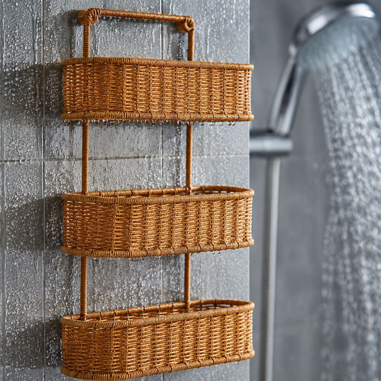 No-drill shelf with strong adhesive backing
