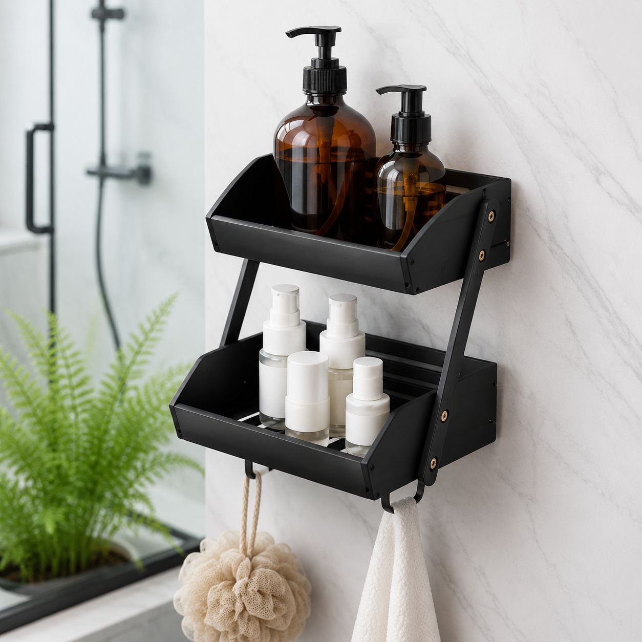 Entryway wall organizer for keys and mail
